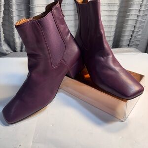 Franco Sarto Purple Ankle Booties Size 8M